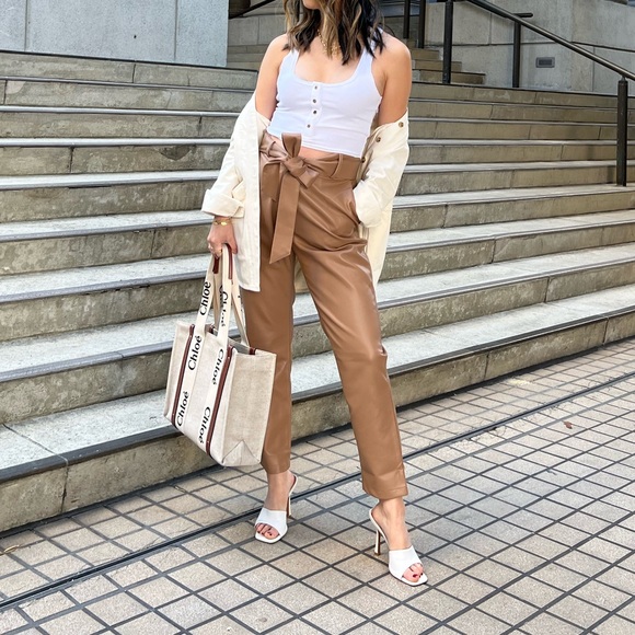 Love, Bonito straight leg faux leather pants - Picture 3 of 3